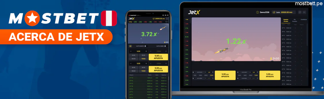 Juego JetX con grandes ganancias