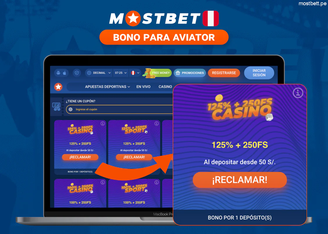 Mostbet Aviator bono de bienvenida