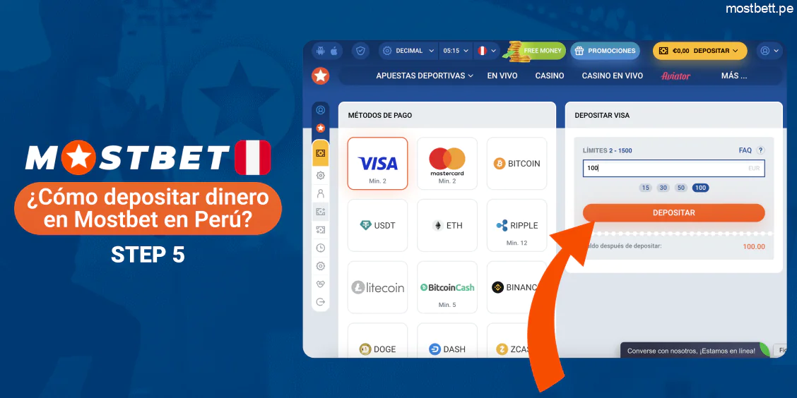 Mostbet Perú confirmar ingreso