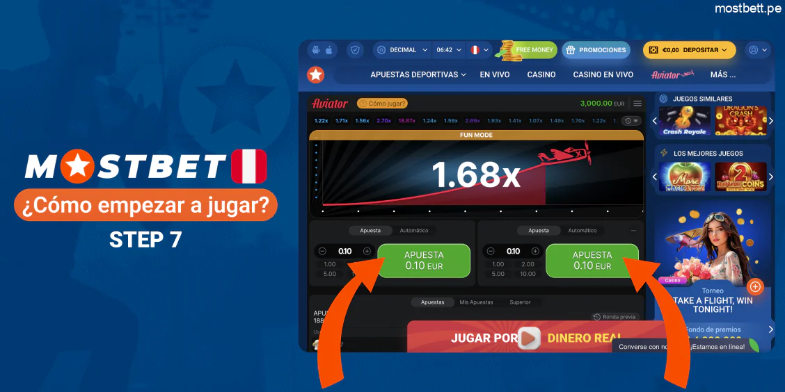 Mostbet jugar Aviator en demo o real