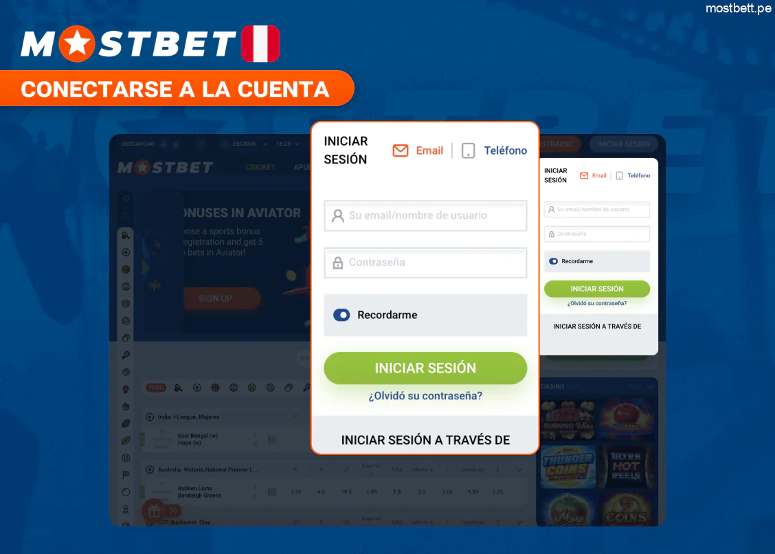 Mostbet Perú inicio de sesión fácil y seguro
