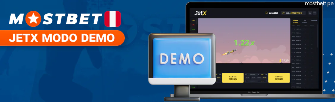 Modo demo gratuito en Mostbet JetX