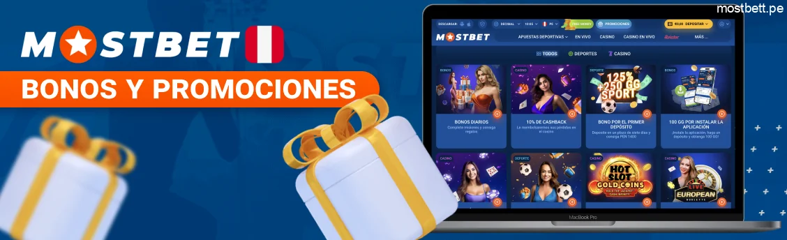 Bonos y promociones exclusivas de Mostbet para Perú