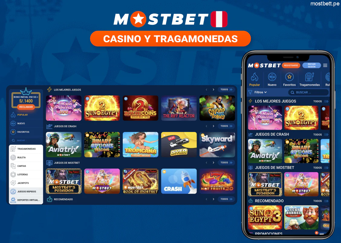 Mostbet casino tragamonedas demo juegos