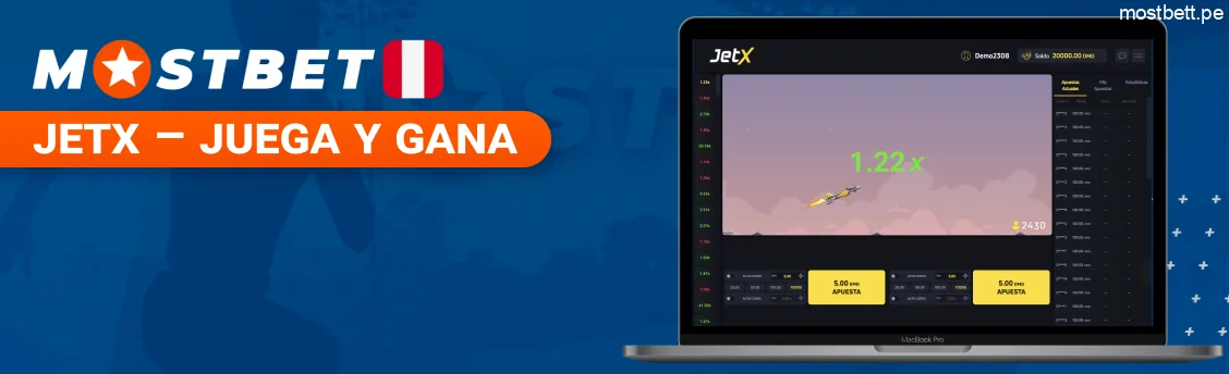 JetX Mostbet juego de choque