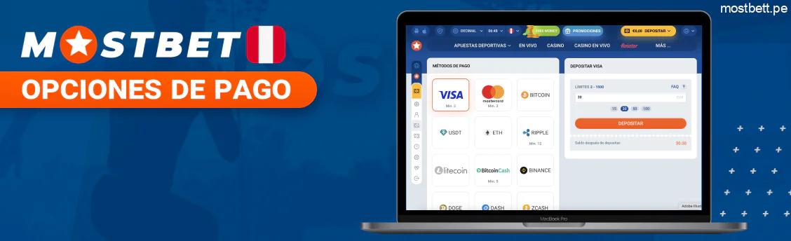 Mostbet Perú opciones de pago flexibles