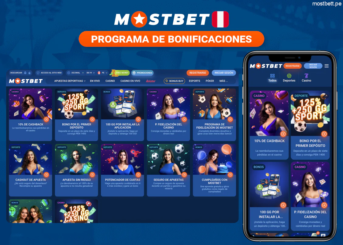Mostbet bonos y promociones disponibles