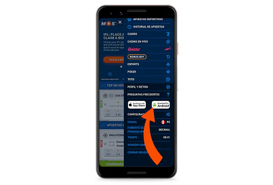 Abre el sitio oficial de Mostbet